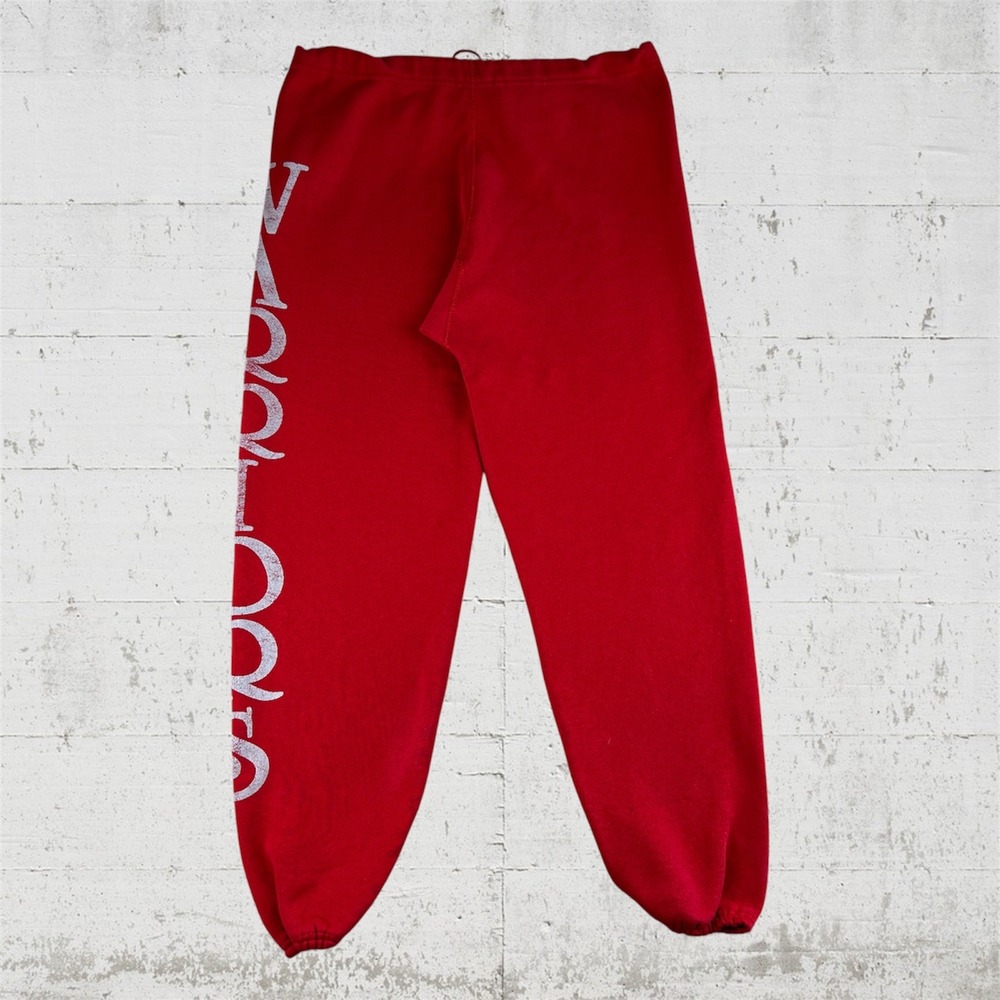 Vintage 90s Discus Athletic Sweatpants Men Large Red Warriors USA Gym Training - Picture 6 of 6